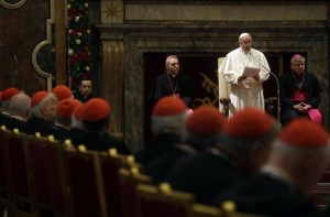 Felicitación navideña Papa Francisco. Sala Clementina 22 diciembre 2016 